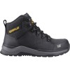 CAT Inductor Leather Safety Boots Metal Free ESD Black